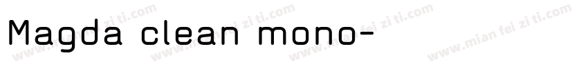 Magda clean mono字体转换